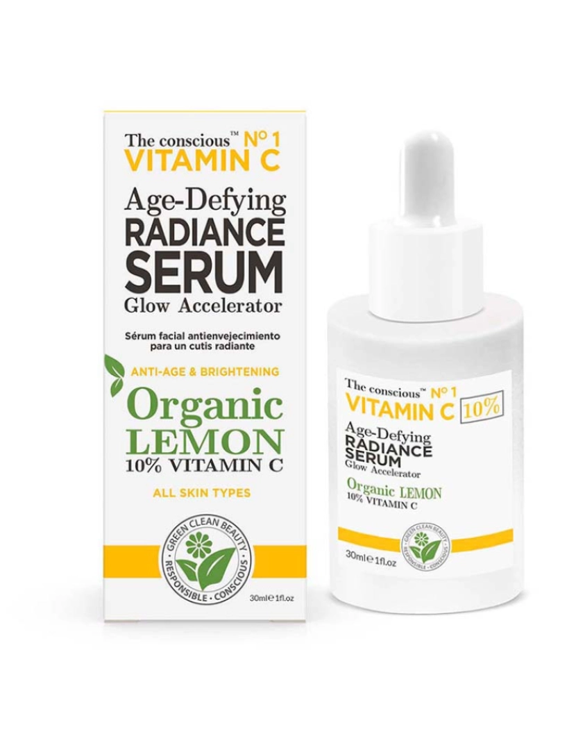The Conscious - Vitamin C Age-Defying Radiance Serum Organic Lemon 30 Ml