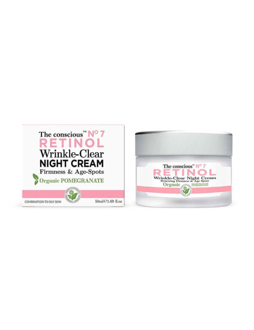 The Conscious - Retinol Wrinkle-Clear Night Creme Organic Pomegranate 50 Ml