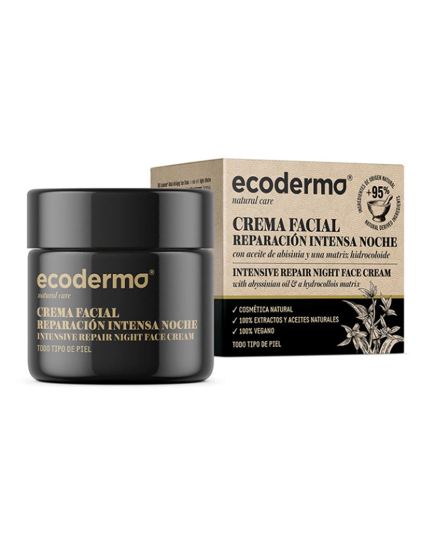 Ecoderma - Creme Facial Reparación Intensiva Noite 50 Ml