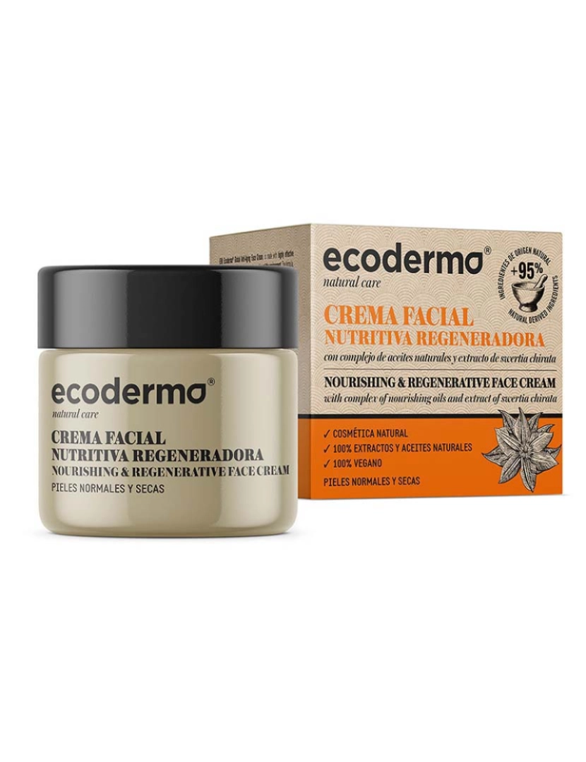 Ecoderma - Creme Facial Nutritivo 50 Ml