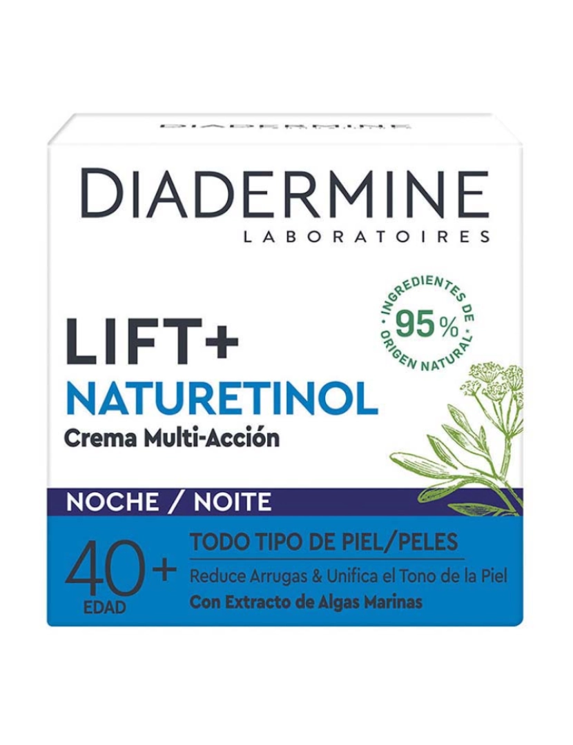 Diadermine - Creme Facial Multi-Ação Noite Lift+ Naturetinol 50Ml