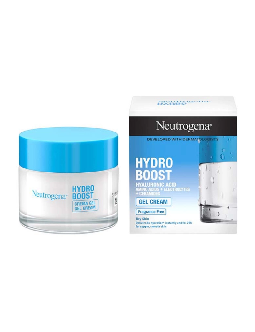 Neutrogena - Hydro Boost Gel Creme Facial Piel Seca-Sin Perfume 50 Ml