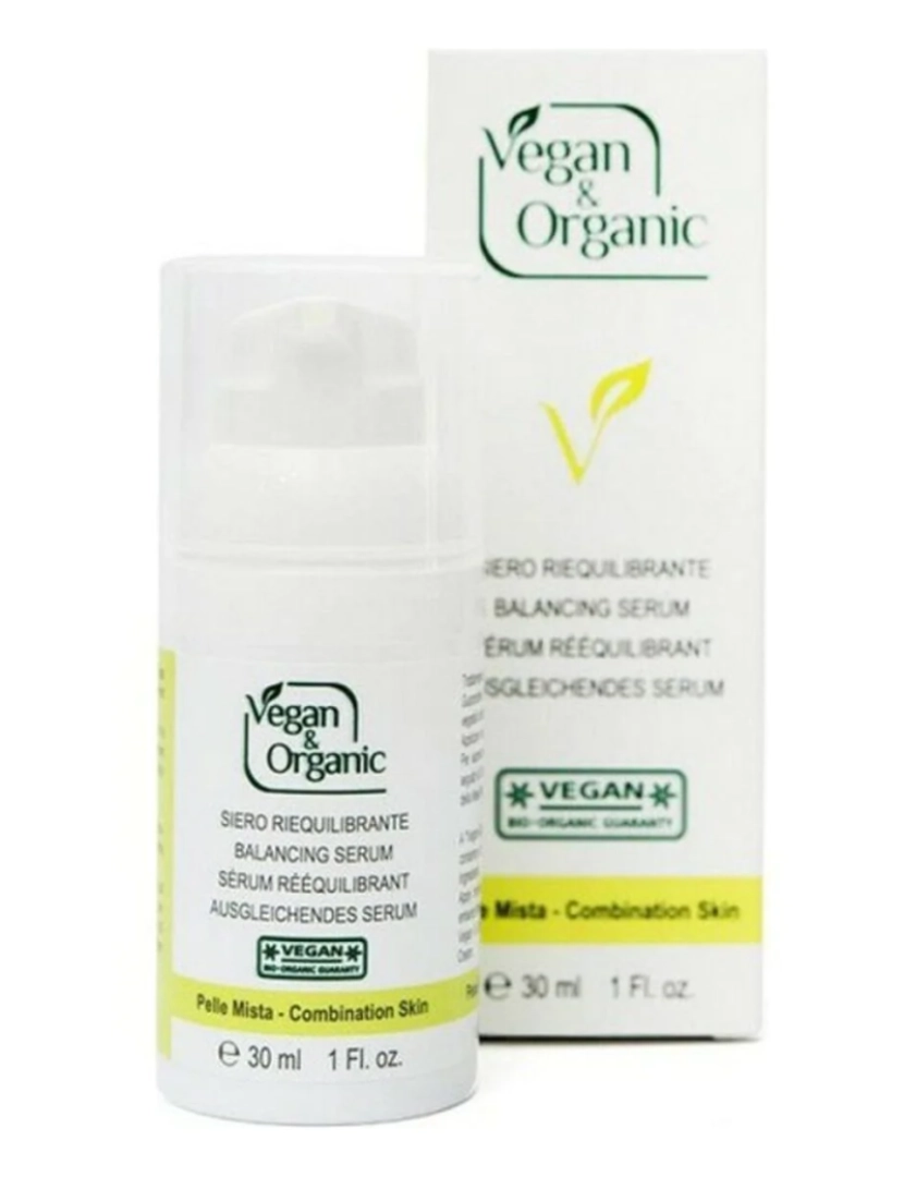 Vegan & Organic - Fluido Pele Mista Sebo-Balancing Anti-Blemish 30ml