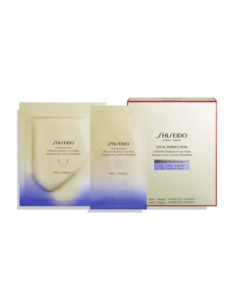 Shiseido - Máscara Facial Liftdefine Radiance Vital Perfection 6pçs