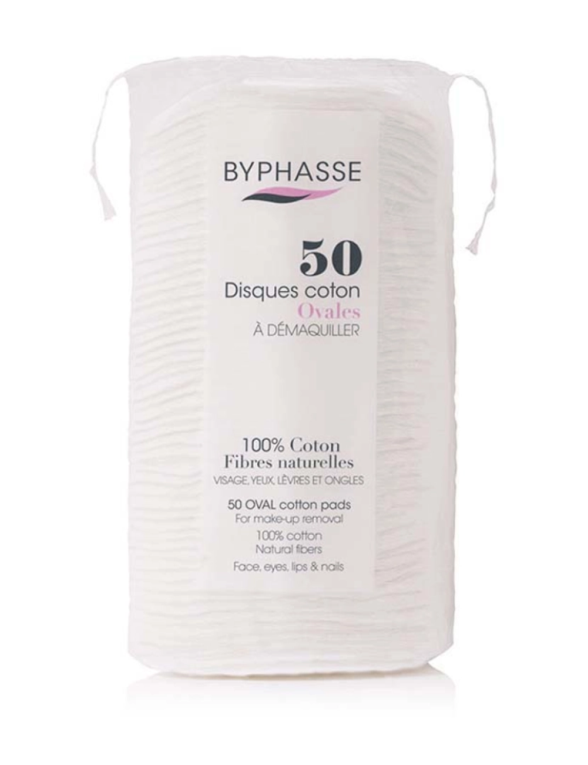 Byphasse - Discos Algodón Ovales Desmaquillantes 50 U