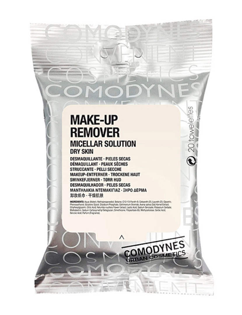 Comodynes - Solução Micelar Pele Seca Make-Up Remover 20Uds