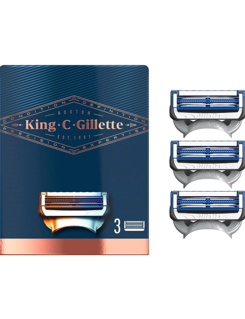 Gillette - Lâminas de Barbear Pescoço x3 Recargas