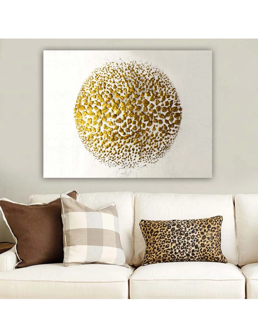 ASR - Tela Circle Dots Gold