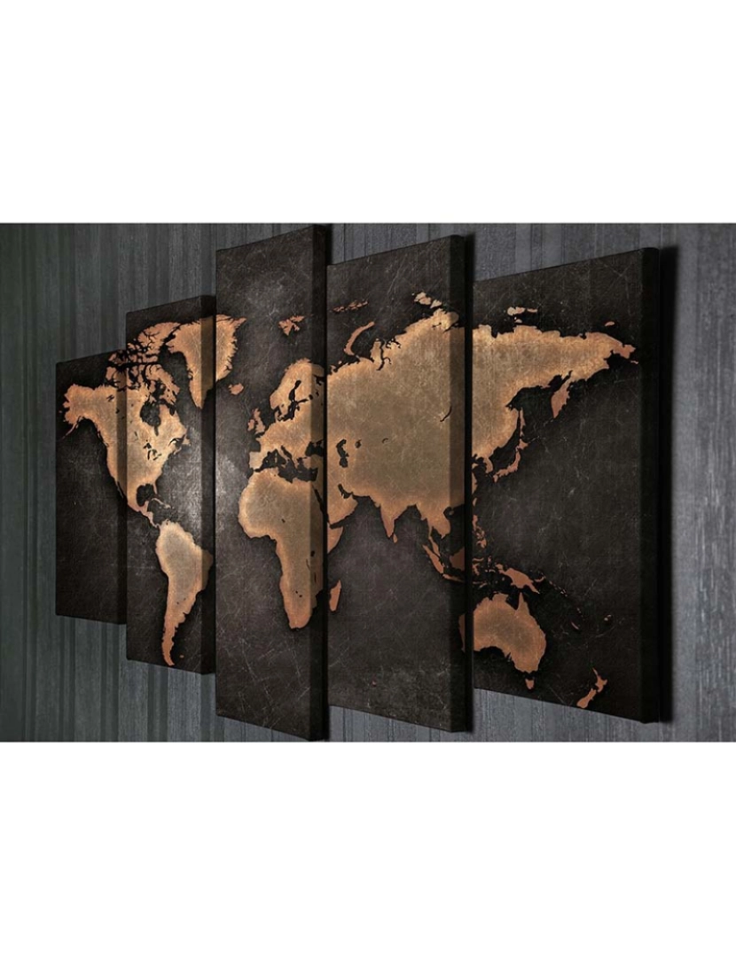 ASR - Conjunto 5 Telas World Map