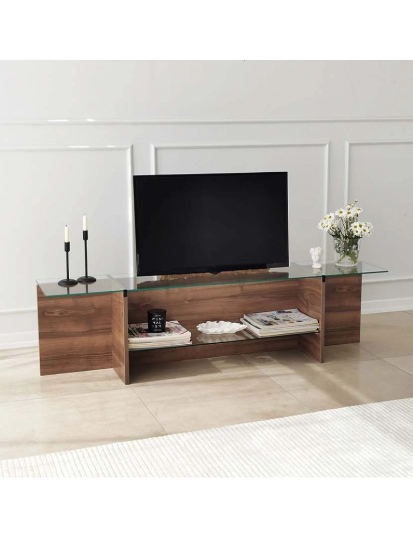 ASR - Móvel Tv Escape Walnut