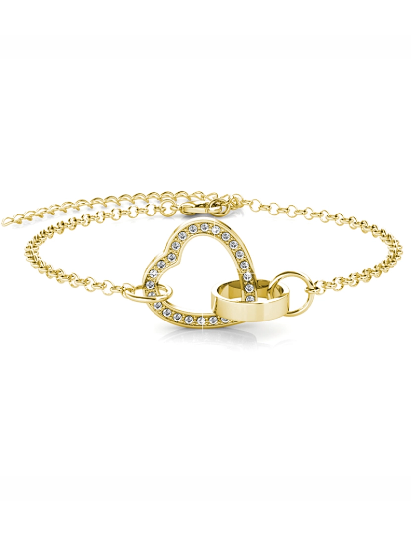 MYC Paris - Pulseira Senhora Locked Heart Cristal