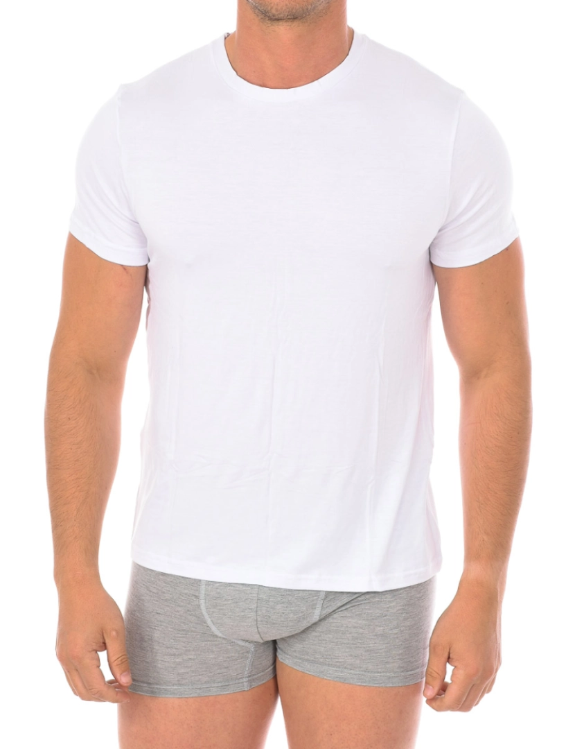 Kisses and Love - T-shirt sem Mangas Interior Homem Branco