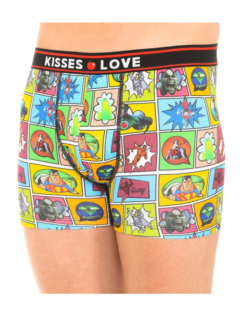 Kisses and Love - Boxers Homem Multicolorido
