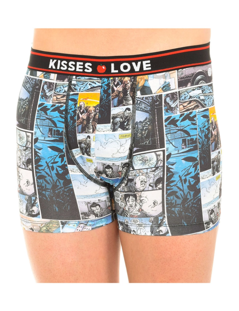 Kisses and Love - Boxers Homem Multicolorido