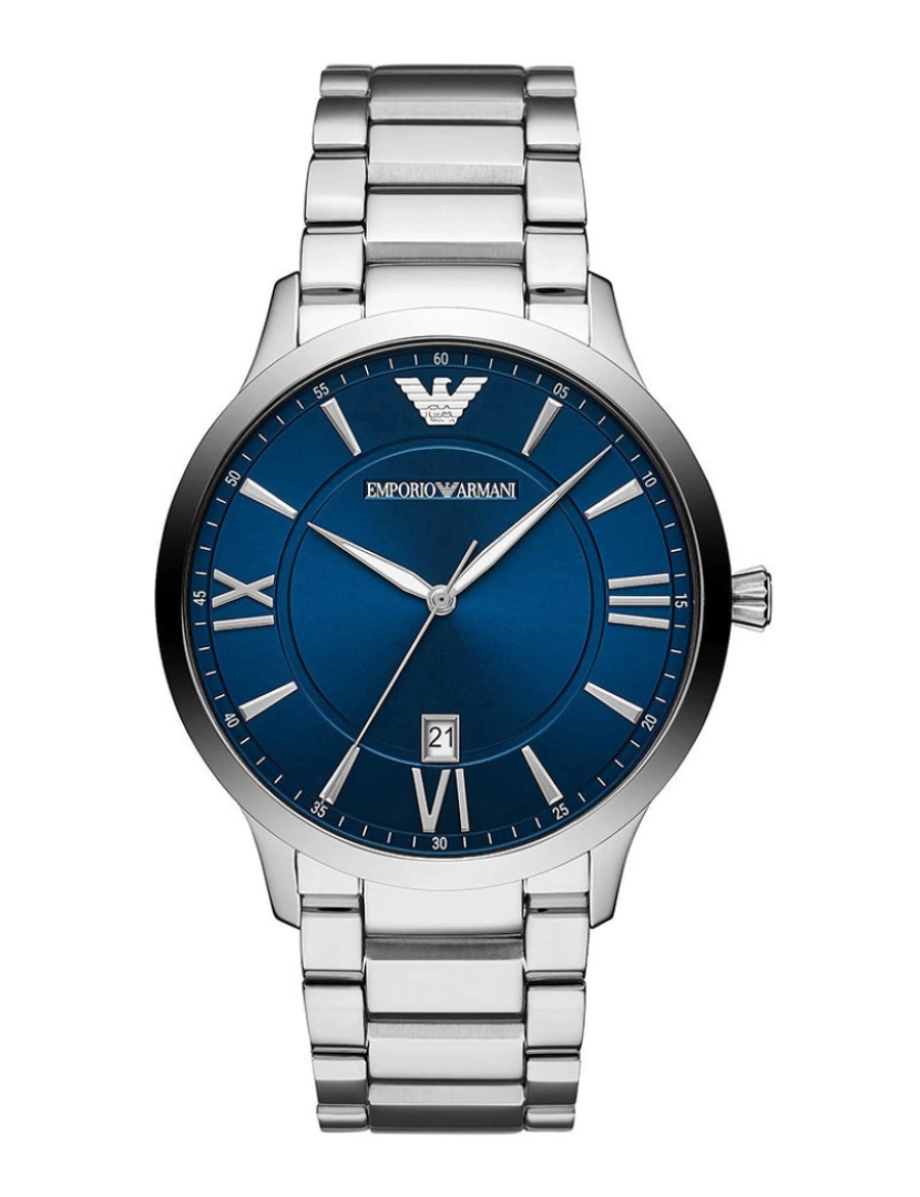 Armani - Relógio Homem Giovanni Prateado e Azul