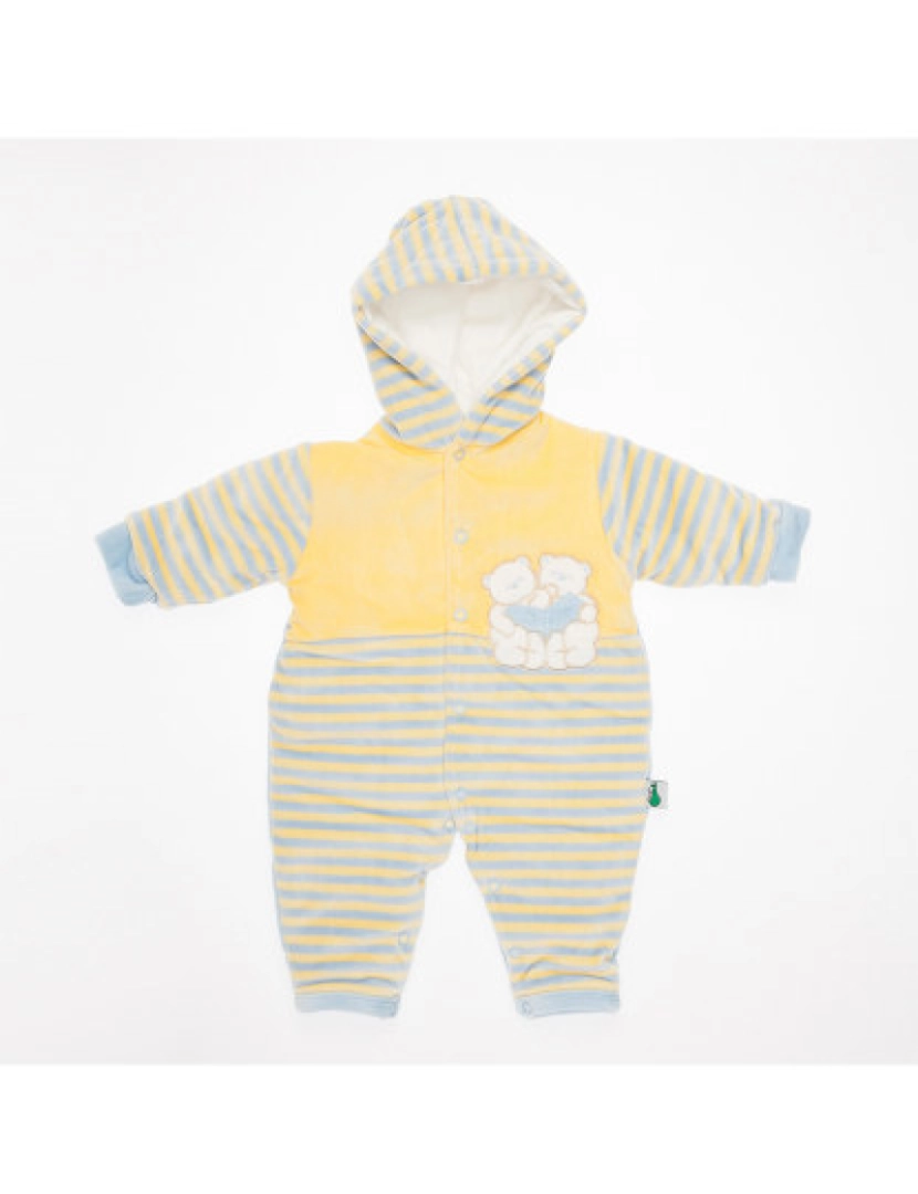 Fs Baby - Babygrow acolchoado Azul e Amarelo