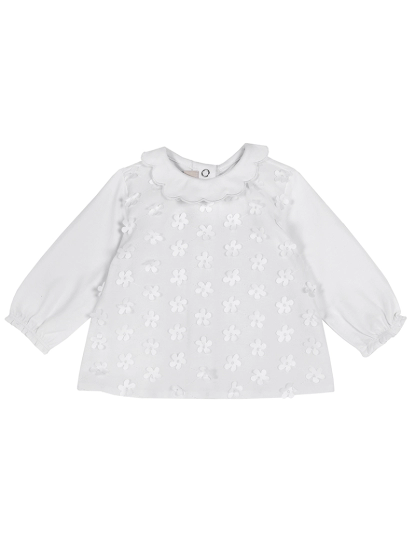 Chicco - Camisa Manga Comprida Menina Branco