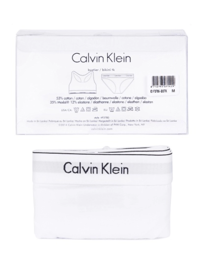 Calvin Klein - Slips+Top  Senhora Branco