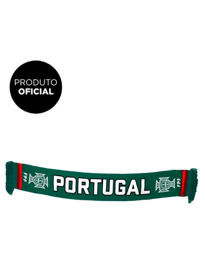 Portugal - Cachecol FPF Alta Definição Verde Logo Branco