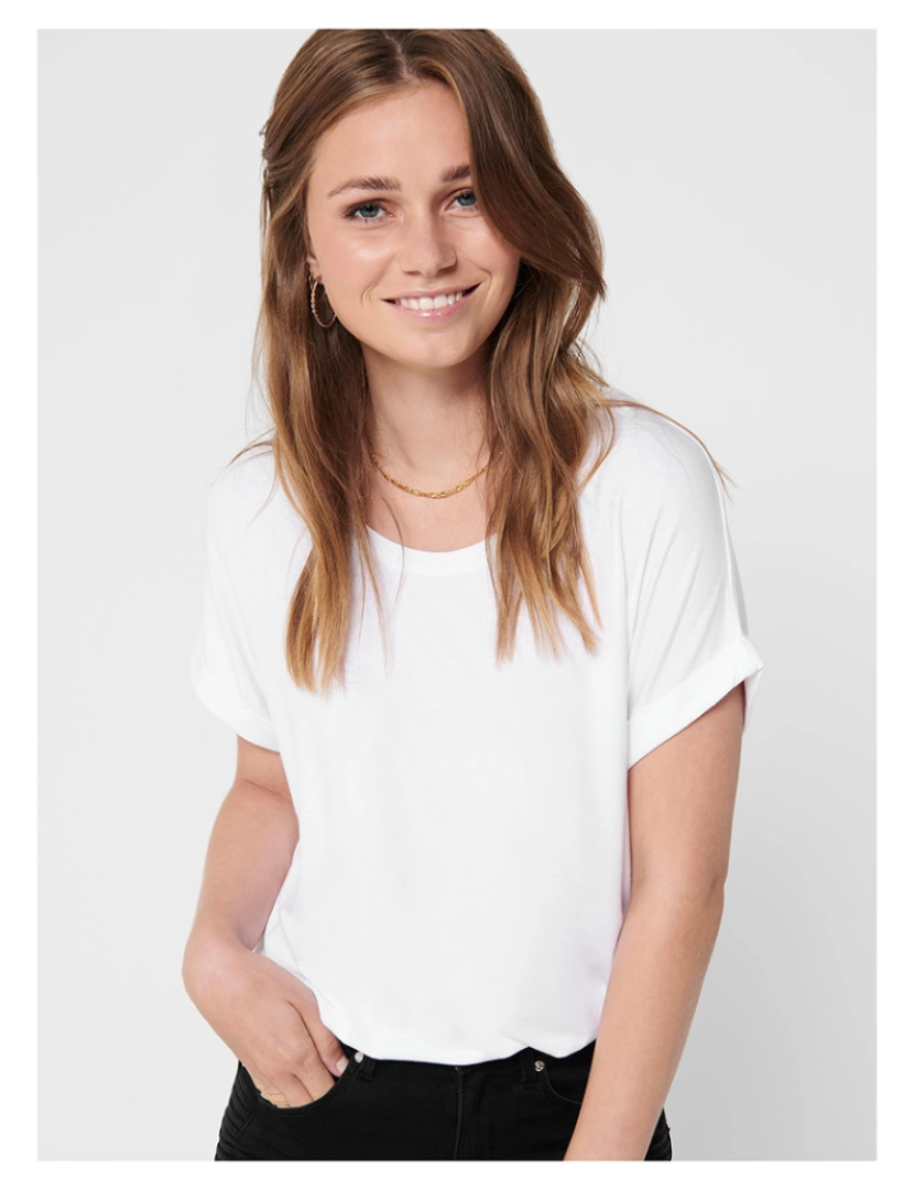 Only - T-Shirt Only Moster Senhora Branco