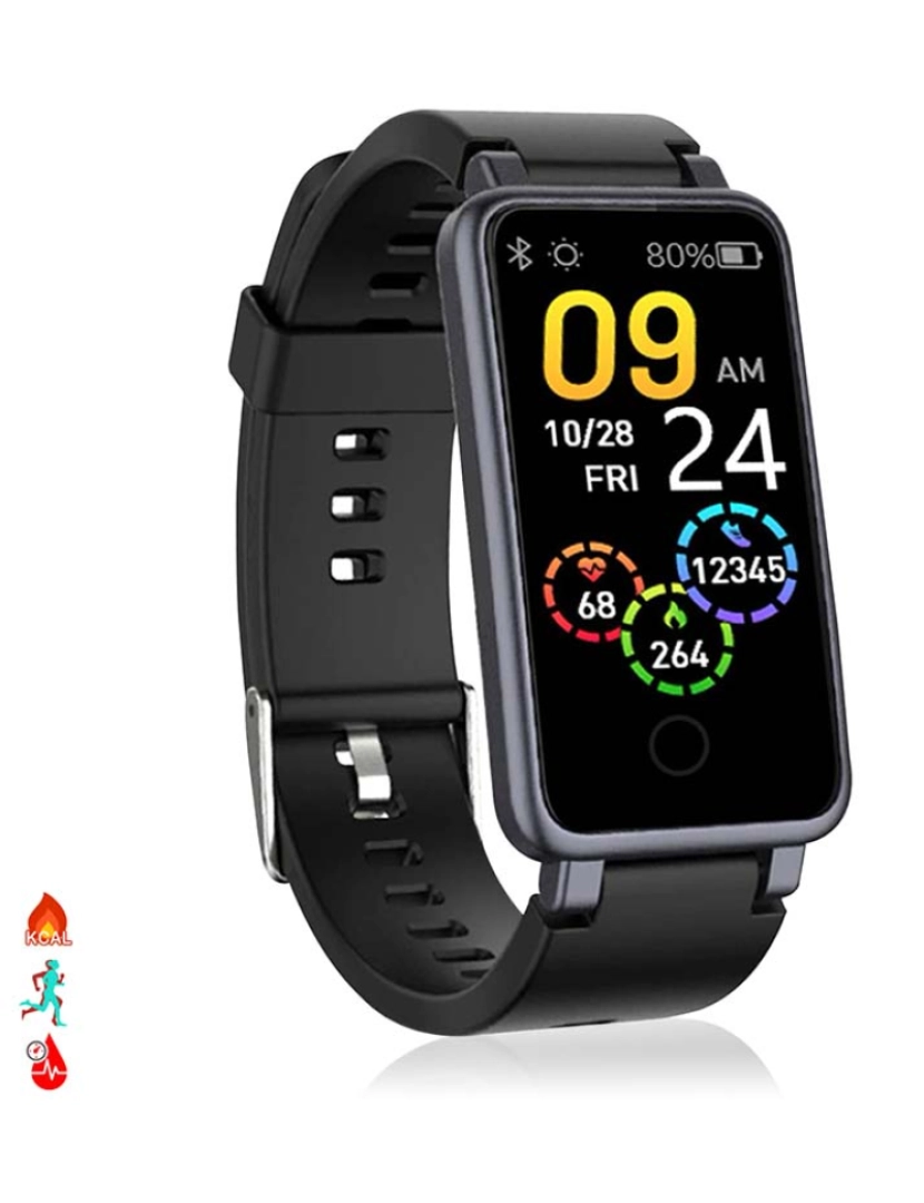 DAM - Smartwatch C2 Plus Preto 
