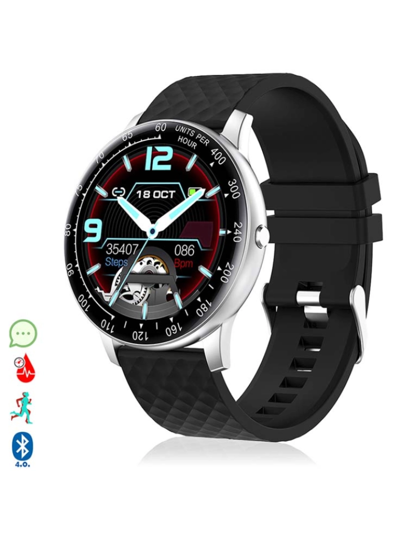 DAM - Smartwatch H30 Preto