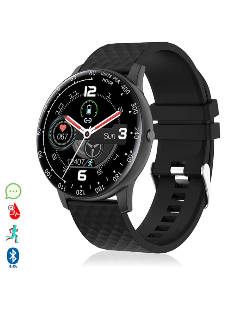 DAM - Smartwatch H30 Preto