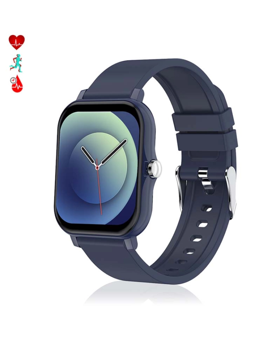 foto 1 de Smartwatch H30 com monitor de e O2 Azul escuro