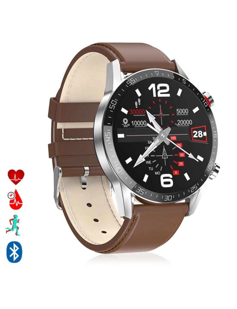 DAM - Smartwatch L13 Couro