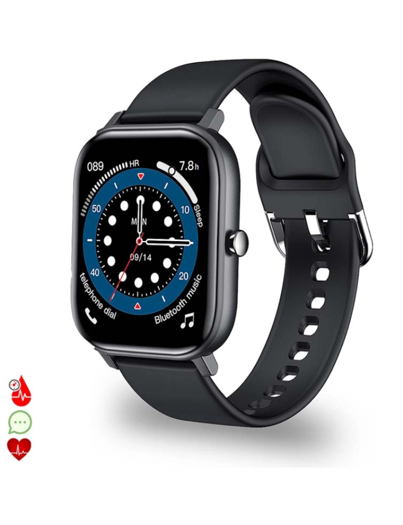 DAM - Smartwatch L18 Preto