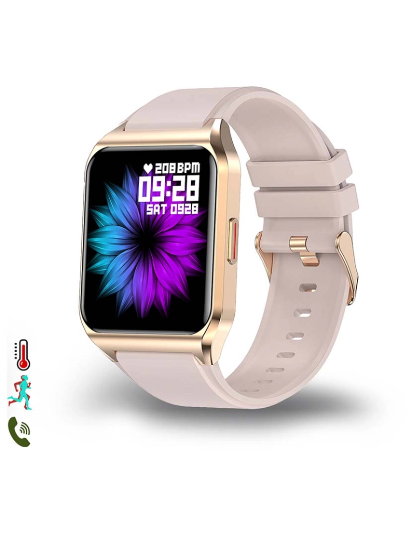 DAM - Smartwatch H60 com Notificações Rosa