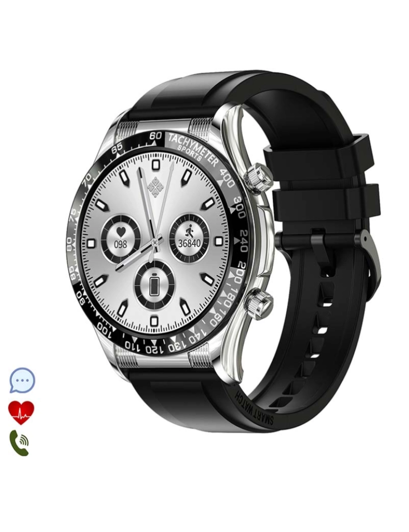 DAM - Smartwatch E18 Pro Prateado