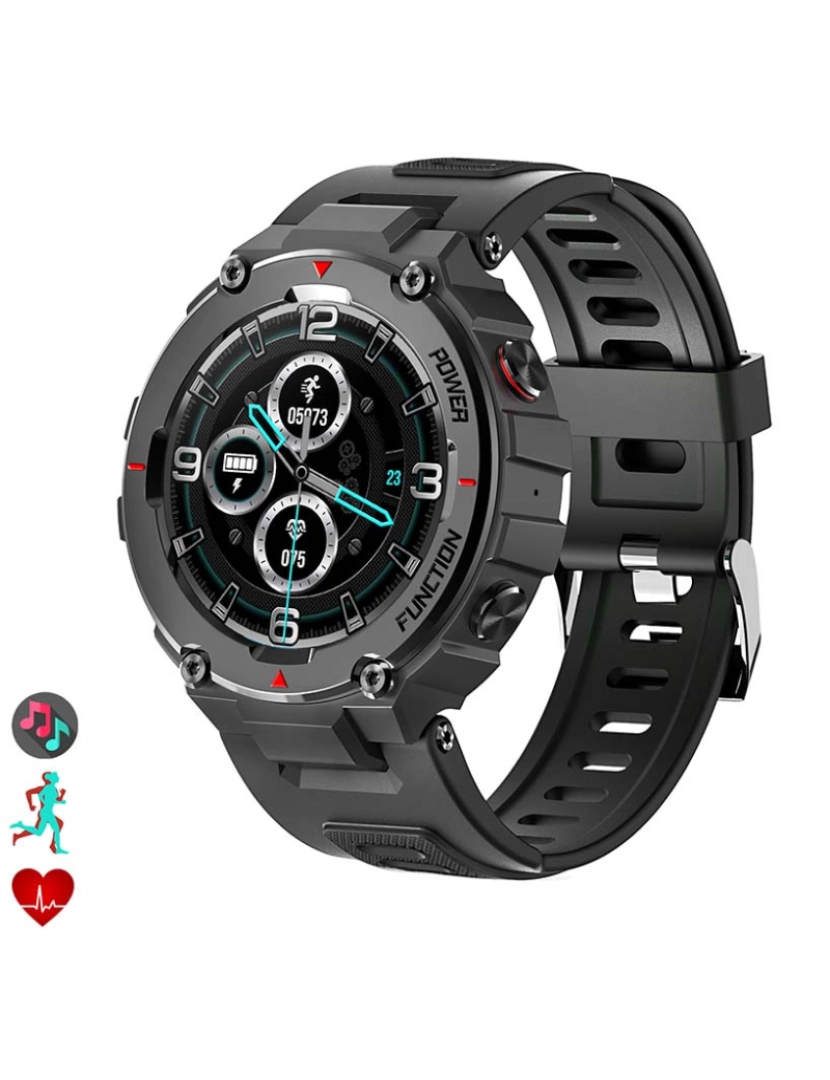 DAM - Smartwatch F26 outdoor Preto