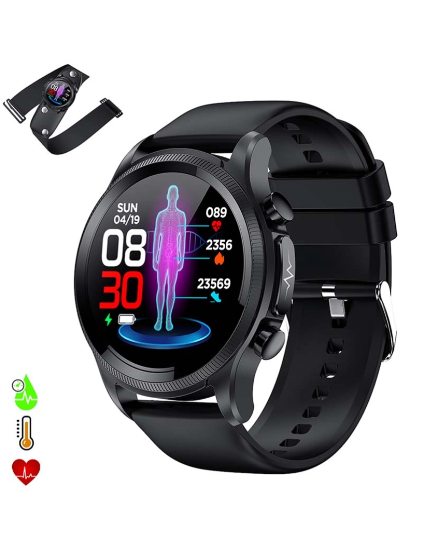 DAM - Smartwatch E400 Preto