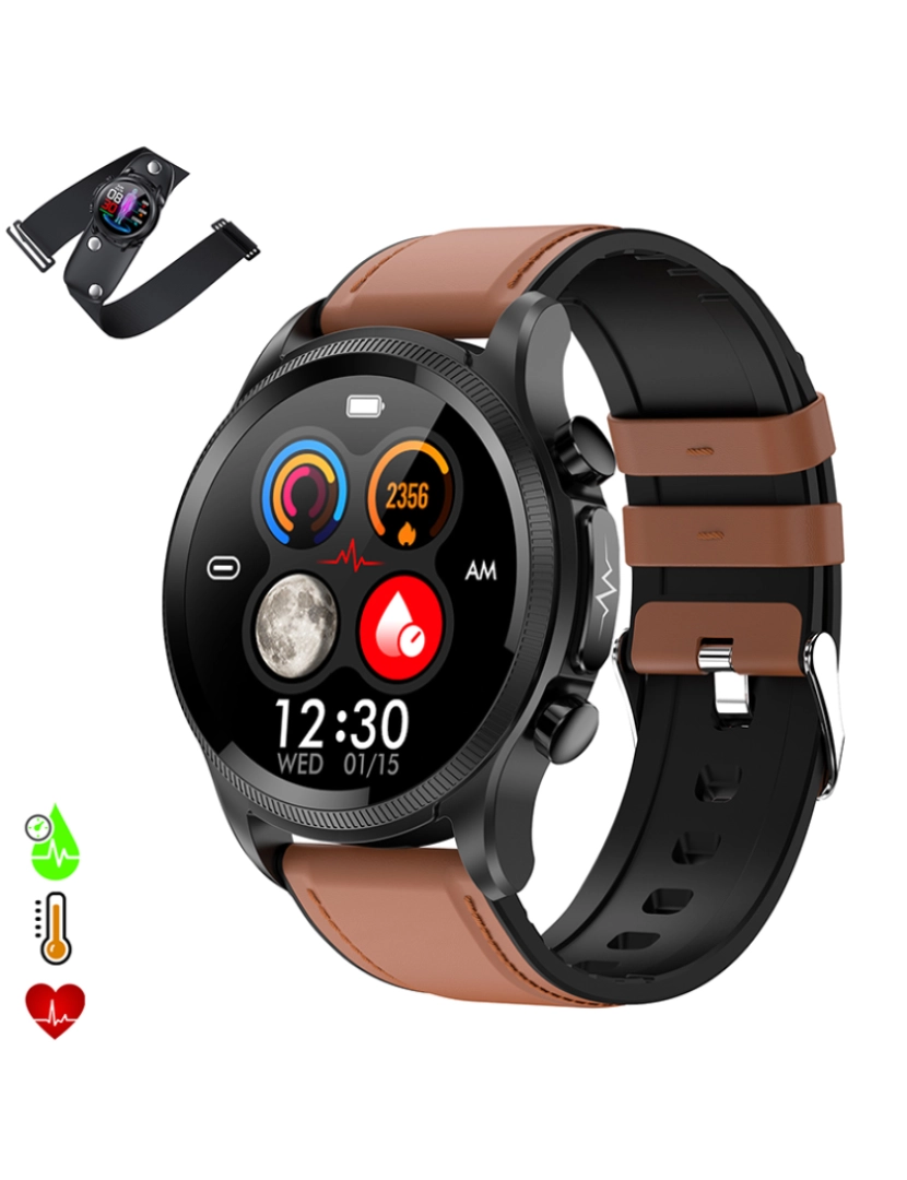 DAM - Smartwatch E400 Couro