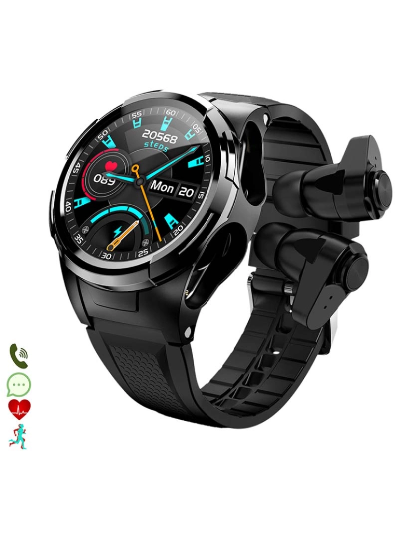 DAM - Smartwatch Multiesportivo S201 Preto