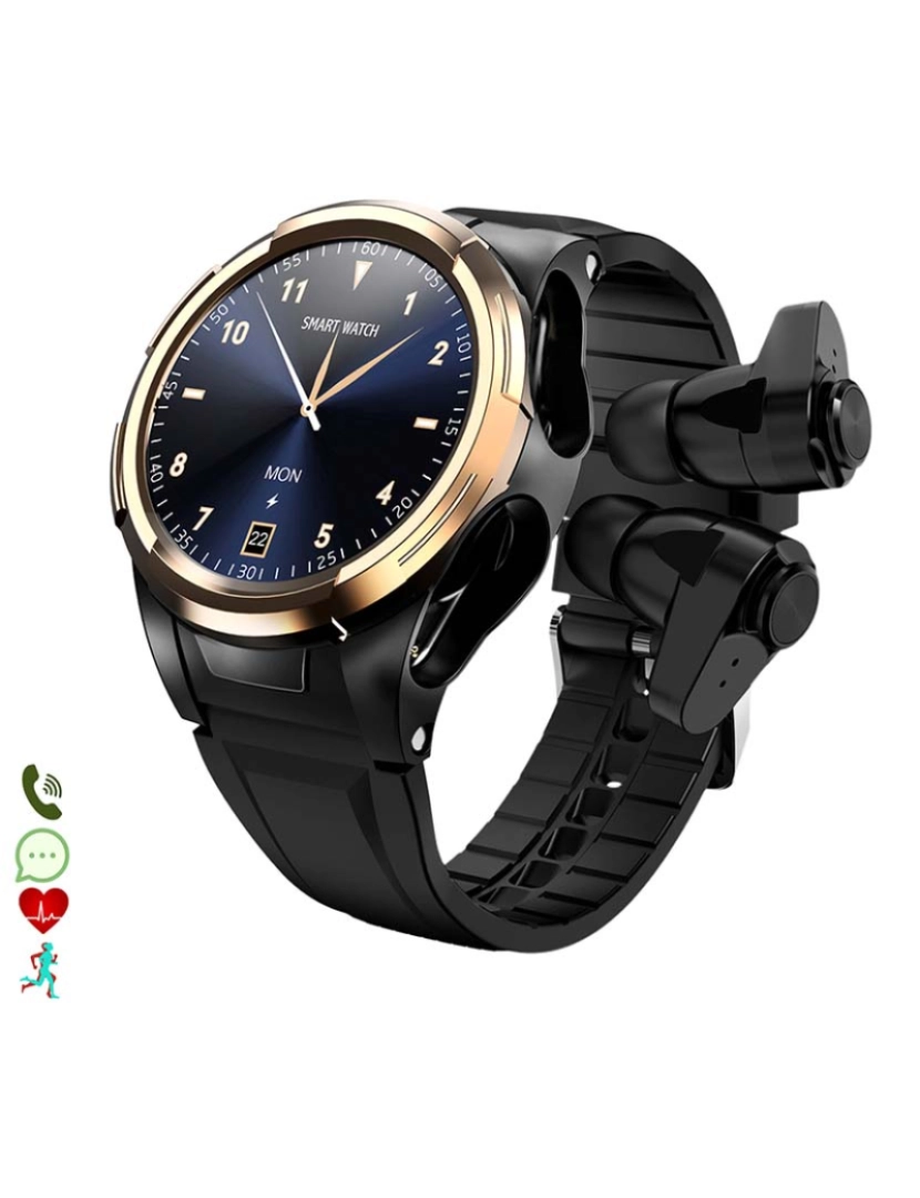 DAM - Smartwatch S201 Preto