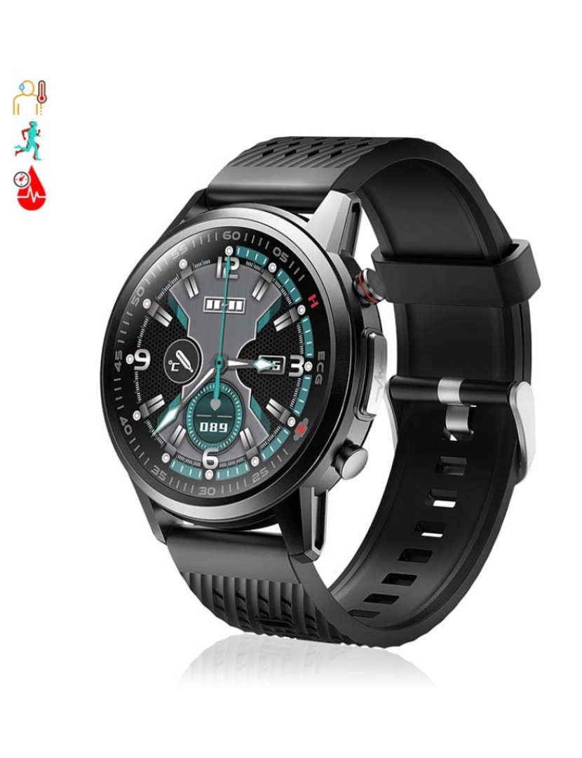 DAM - Smartwatch F800 Preto 