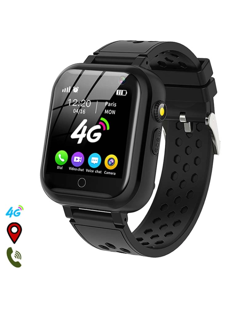 DAM - Smartwatch T16 Preto