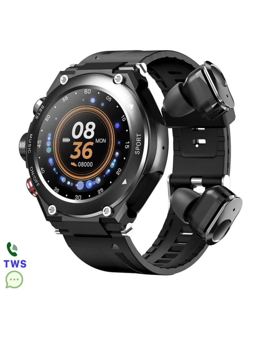 DAM - Smartwatch T92 Preto