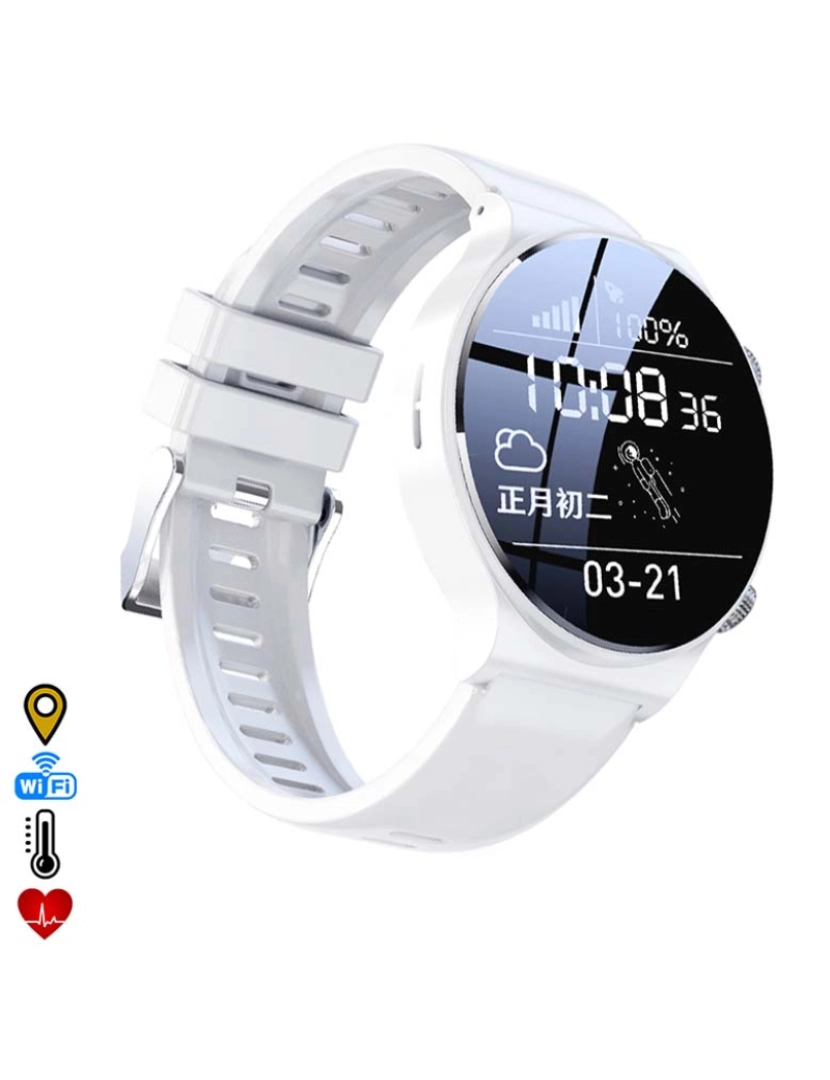 foto 1 de Smartwatch 4G Branco