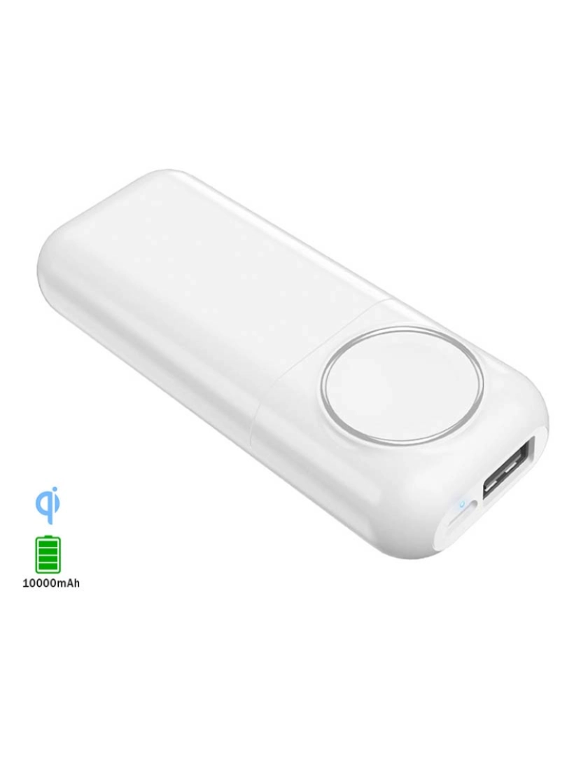 DAM - PowerBank para Apple Watch de 5200mAh Saída USB 1A Branco