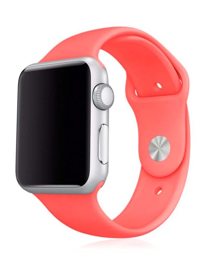 DAM - Bracelete Silicone Para Apple Watch 38Mm / 40Mm M/L Rosa 