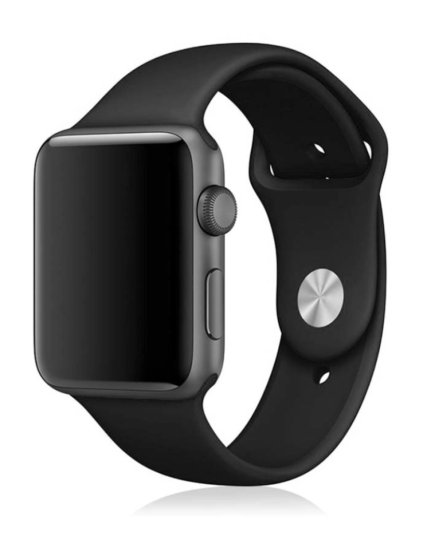 DAM - Bracelete Silicone Apple Watch 42MM/44MM Preto 