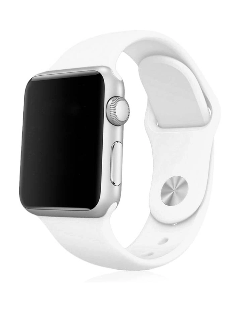 DAM - Bracelete Silicone Apple Watch 42MM/44MM Branco 