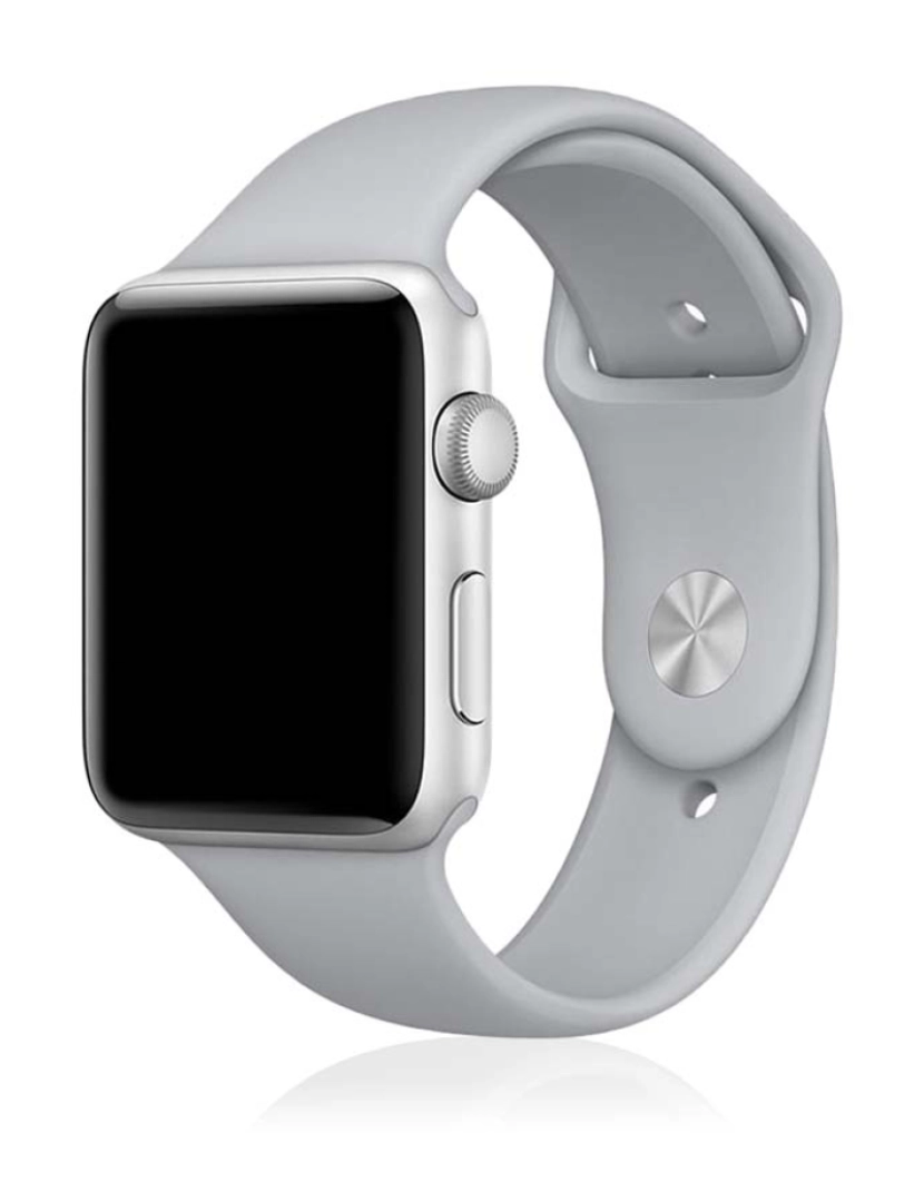 DAM - Bracelete Silicone Apple Watch 42MM/44MM Cinza cinza