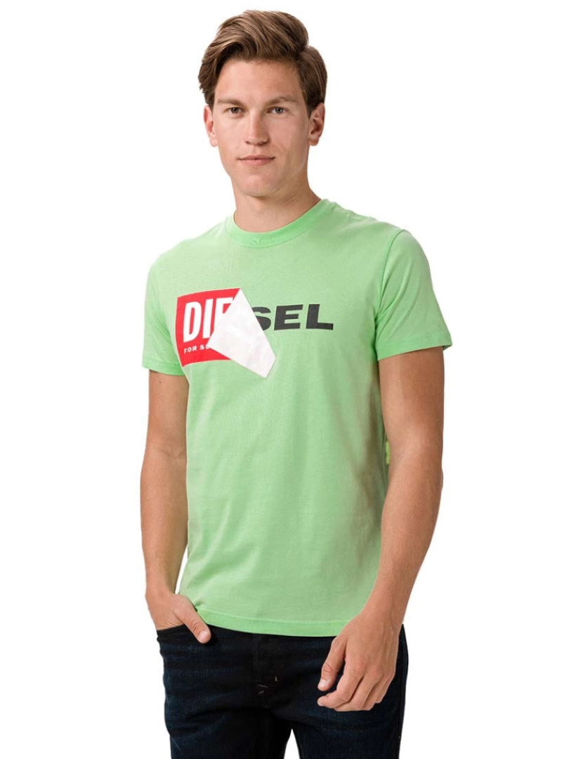 Diesel - T-Shirt Homem Verde