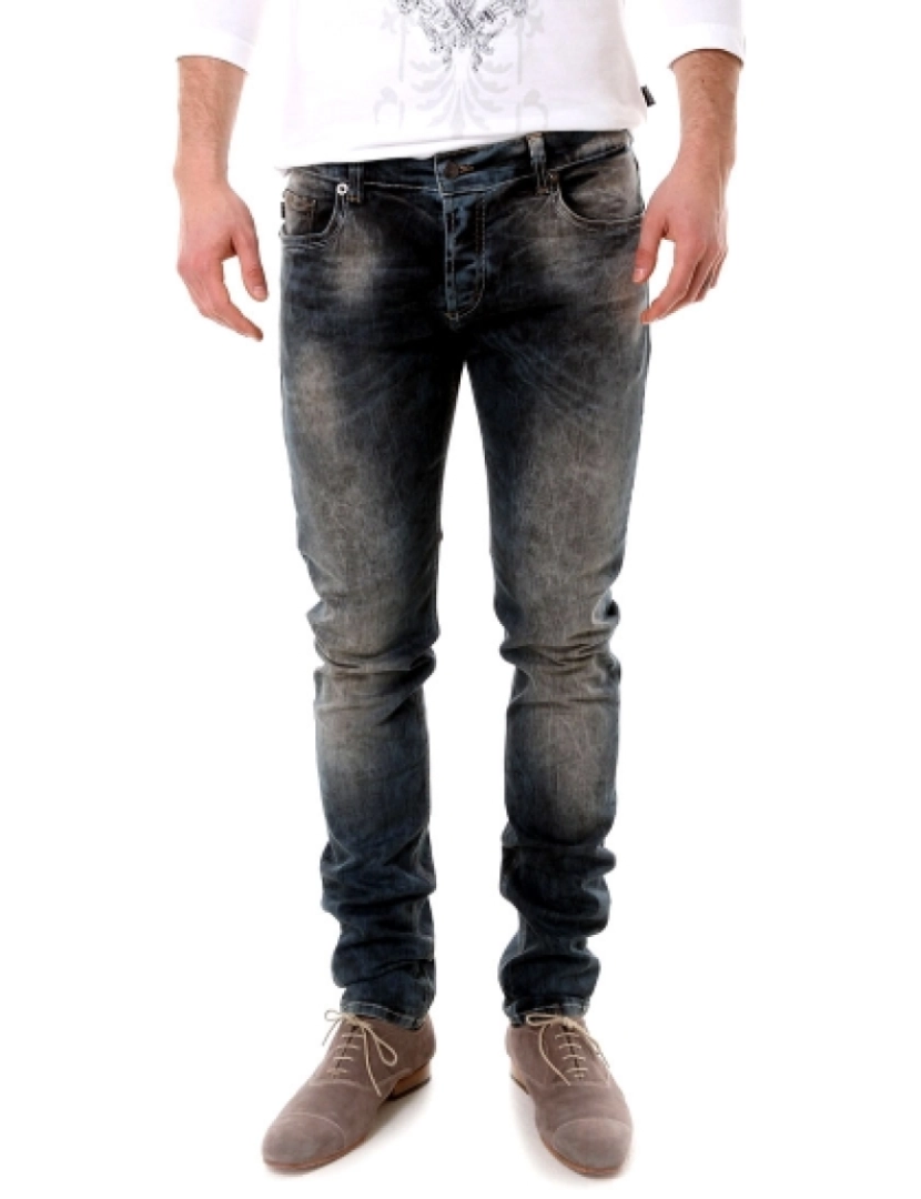 Just Cavalli  - Jeans Homem Manchados Azuis