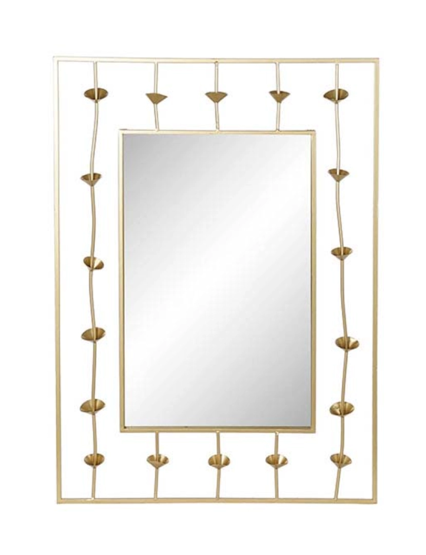 It - Espelho Flor Dourado 