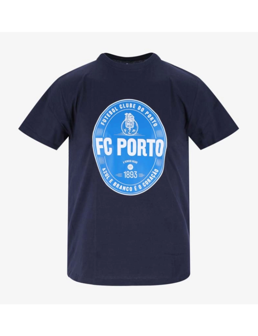 FCPorto - T-shirt Azul Navy Azul e Branco + Logo